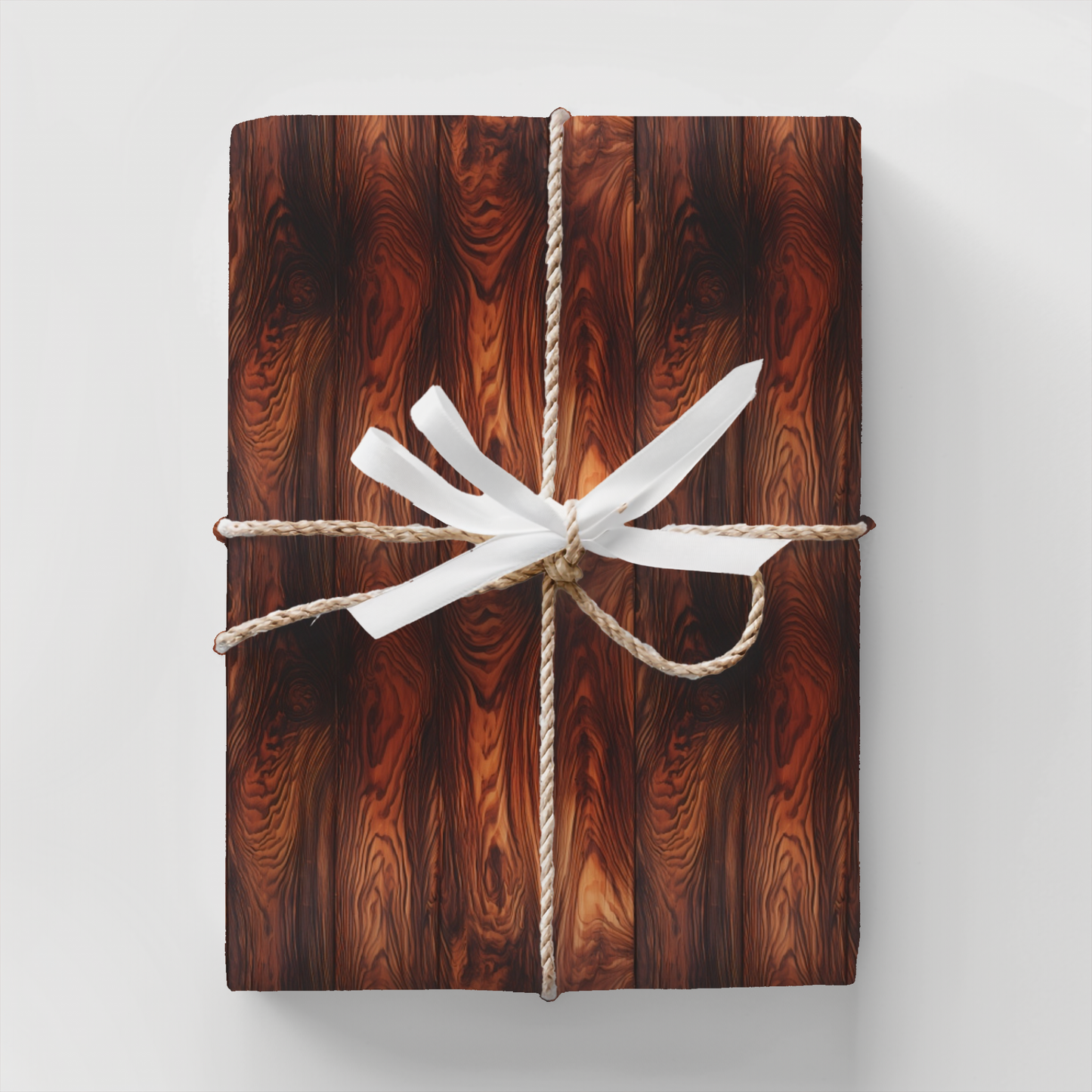 Dark Wood Grain Wrapping Paper Pattern